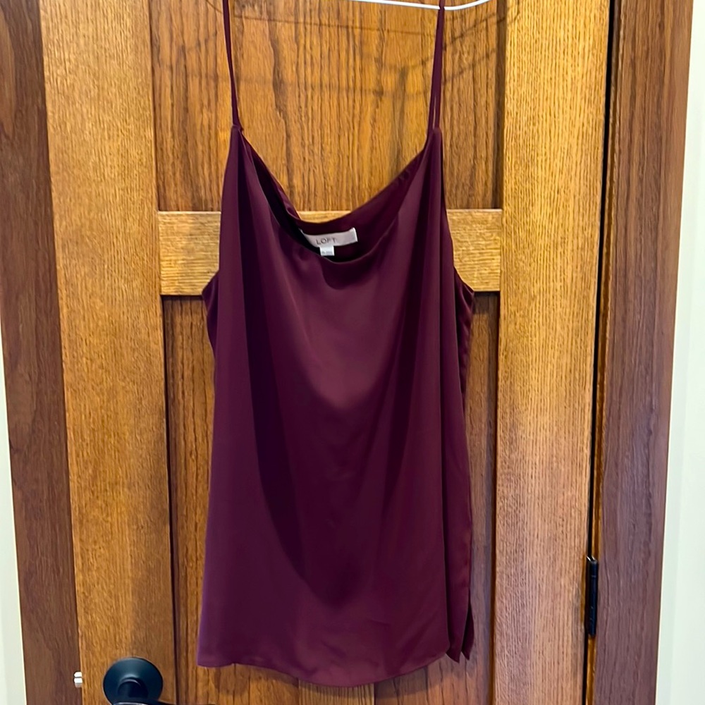 Wine colored LOFT cami size XXL